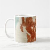 Cowgirl Cowhide Floral Deer Antlers Kaffeetasse (Links)