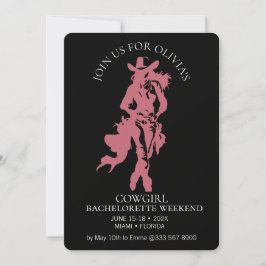 Cowgirl Crew Bachelorette Bash Einladung