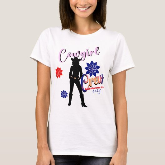 Cowgirl Crew Bachelorette T-Shirt (Vorderseite)