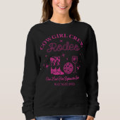 Cowgirl Crew Rodeo Personalisierter Junggeselinnen Sweatshirt (Vorderseite)