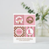 Cowgirl Cupcake Toppers Postkarte (Stehend Vorderseite)