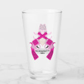 Cowgirl Custom Foto   Glas (Rückseite)