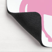 Cowgirl, das ihr Pferd (Rosa, reitet) Mousepad (Ecke)