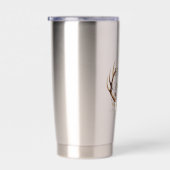 Cowgirl Deer Antlers Floral Thermobecher (Rechts)