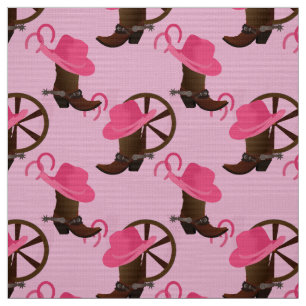 Cowgirl Design Pink Stoff