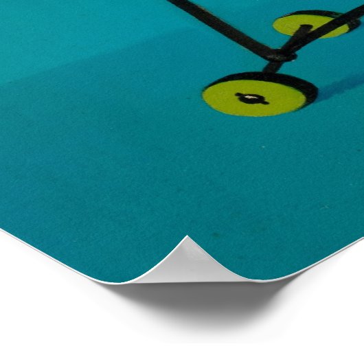 Cowgirl, die das Pferd-Button hochrennen Poster (Ecke)