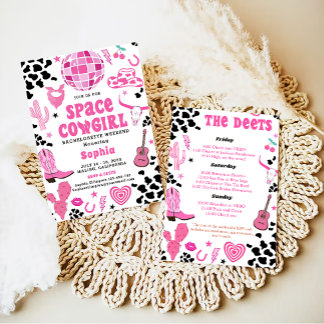 Cowgirl Disco Bachelorette Einladung