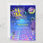 Cowgirl Disco Bachelorette Lasse letzte Runde Rode Einladung (Vorderseite)