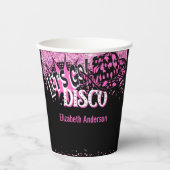 Cowgirl Disco Bachelorette Lasse letzte Runde Rode Pappbecher (Vorderseite)