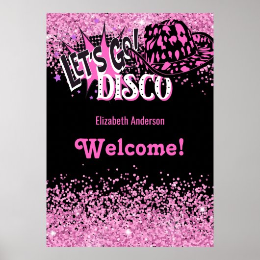 Cowgirl Disco Bachelorette Lasse letzte Runde Rode Poster (Vorne)