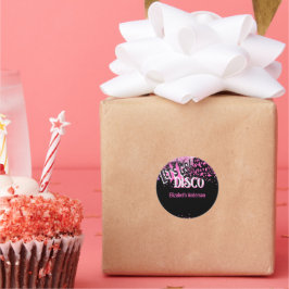 Cowgirl Disco Bachelorette Lasse letzte Runde Rode Runder Aufkleber