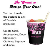 COWGIRL DISCO BACHELORETTE Pink Black Glitzer Invi Flyer