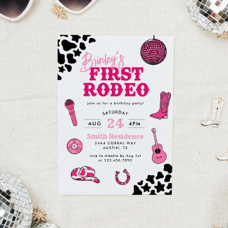 Cowgirl Disco First Rodeo Einladung