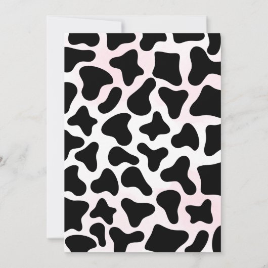 Cowgirl Disco Geburtstagsparty Einladung (Rückseite)