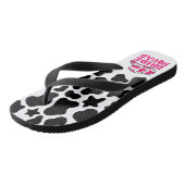 Cowgirl Disco Last Rodeo Bachelorette Flip Flops Badesandalen (Schrägansicht)