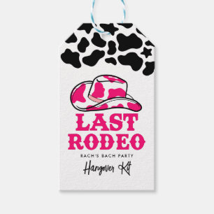 Cowgirl Disco Last Rodeo Bachelorette Hangover Kit Geschenkanhänger