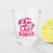 Cowgirl Disco Last Rodeo Bachelorette Shot Glas (Vorderseite)