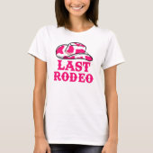 Cowgirl Disco Last Rodeo Bachelorette T - Shirt (Vorderseite)