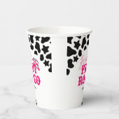 Cowgirl Disco Pink First Rodeo Pappbecher (Links)