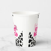 Cowgirl Disco Pink First Rodeo Pappbecher (Rechts)