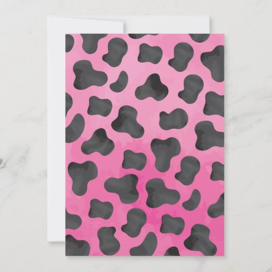 Cowgirl Disco Rodeo Western Einladung zum Geburtst (Rückseite)