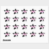 Cowgirl Disco Vielen Dank Star Sticker (Blatt)
