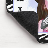 "Cowgirl Diva" Haar Stylist Mousepad (Ecke)