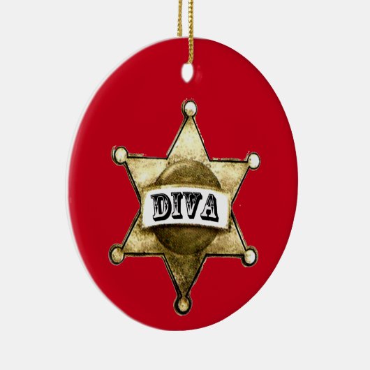 "Cowgirl" Diva Ornament (Rechts)