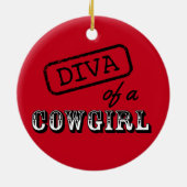 "Cowgirl" Diva Ornament (Hinten)