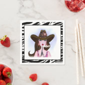 Cowgirl Diva Serviette (Beispiel)