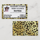 Cowgirl "Diva" Visitenkarte (Vorne/Hinten)