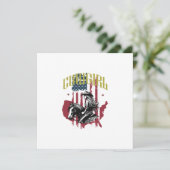 COWGIRL EINLADUNG (Stehend Vorderseite)