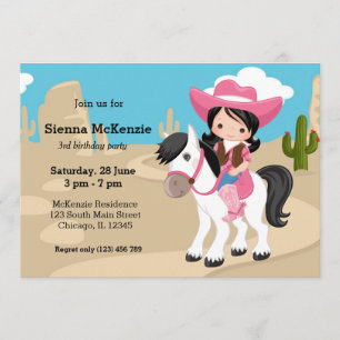 Cowgirl Einladung