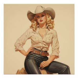 Cowgirl-Eleganz-Chroniken: Wild-West-Geflüster Poster