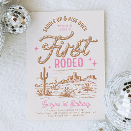 Cowgirl Erstgeburt Einladung
