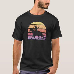 Cowgirl-Farm-Land Für Frauen Mädchen Tiere Retro T-Shirt