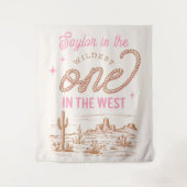 Cowgirl First Birthday Tapestry Wandteppich (Vorderseite)