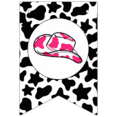 Cowgirl First Rodeo Pink Wimpelkette (Erste Fahne)