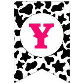 Cowgirl First Rodeo Pink Wimpelkette (Dritte Fahne)