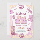 Cowgirl First Rodeo Western Geburtstag Einladung (Vorderseite)