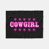 "Cowgirl" Fleece Blankets (Vorderseite (Horizontal))