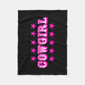 "Cowgirl" Fleece Blankets (Vorderseite)