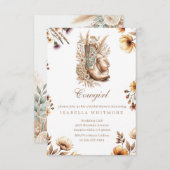 Cowgirl Floral Boots Bridal Shower Invitation Dankeskarte (Vorne/Hinten)