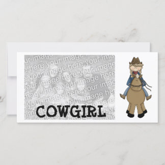 Cowgirl-Fotokarte