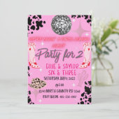 Cowgirl-Geburtstagsparty Einladung (Stehend Vorderseite)