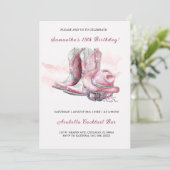 Cowgirl Geburtstagsparty Einladung Designs (Stehend Vorderseite)