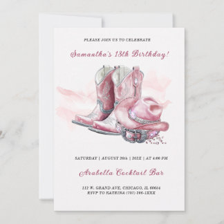 Cowgirl Geburtstagsparty Einladung Designs