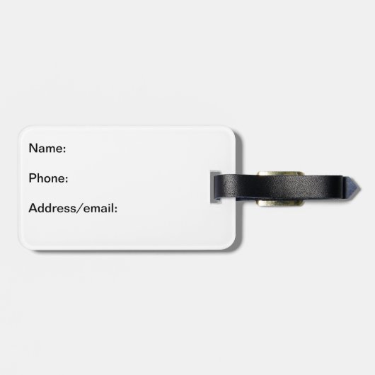 Cowgirl-Gepäckanhänger - Blondine Gepäckanhänger (Rückseite horizontal)