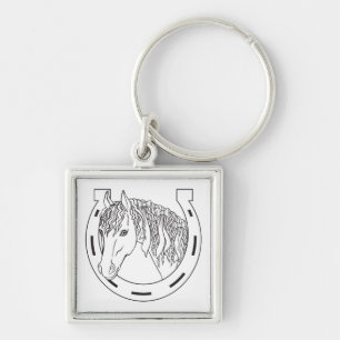 Cowgirl-Geschenk Western Hufeisen Reitsport Pferd Schlüsselanhänger