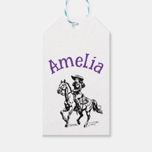 Cowgirl Geschenkanhänger